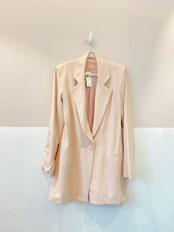 Blazer alongado bege Charth 40