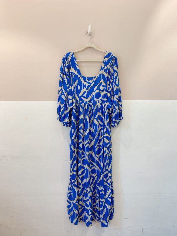 Vestido midi azul Cantão GG