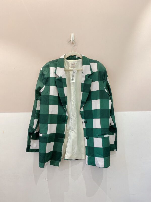 Blazer vichy verde Oui Studio G