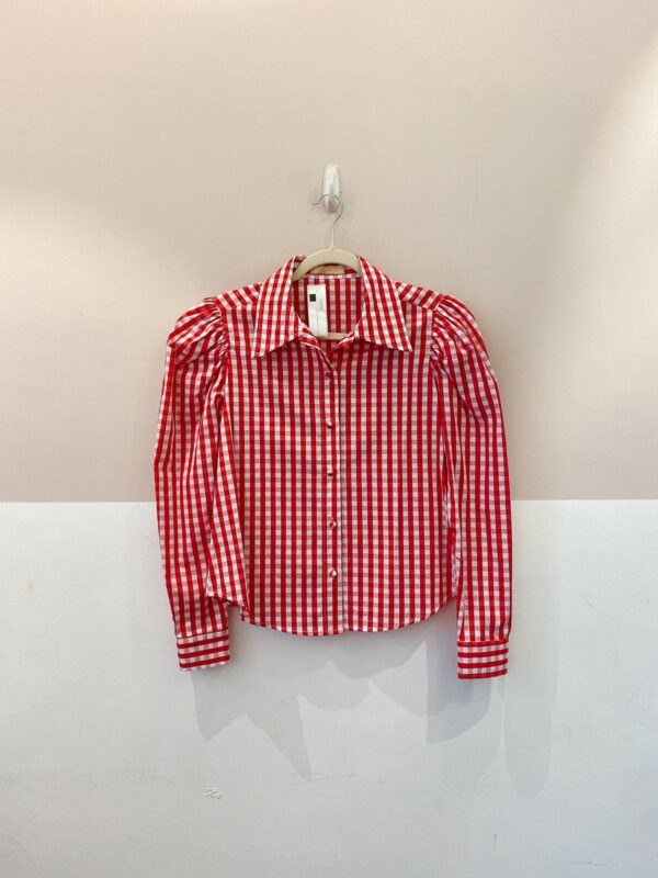 Camisa xadrez vermelha Carol Bassi M