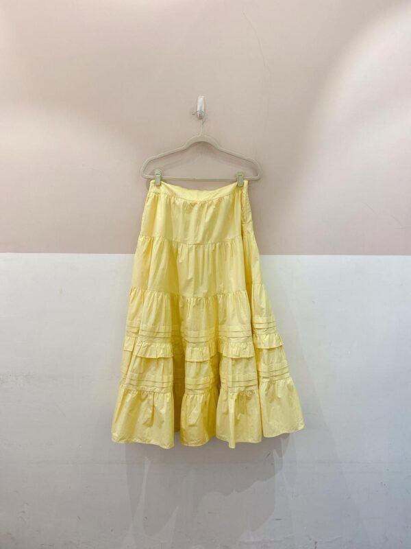 Saia longa amarela camadas M