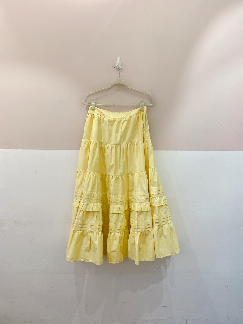 Saia longa amarela camadas M - Imagem 2