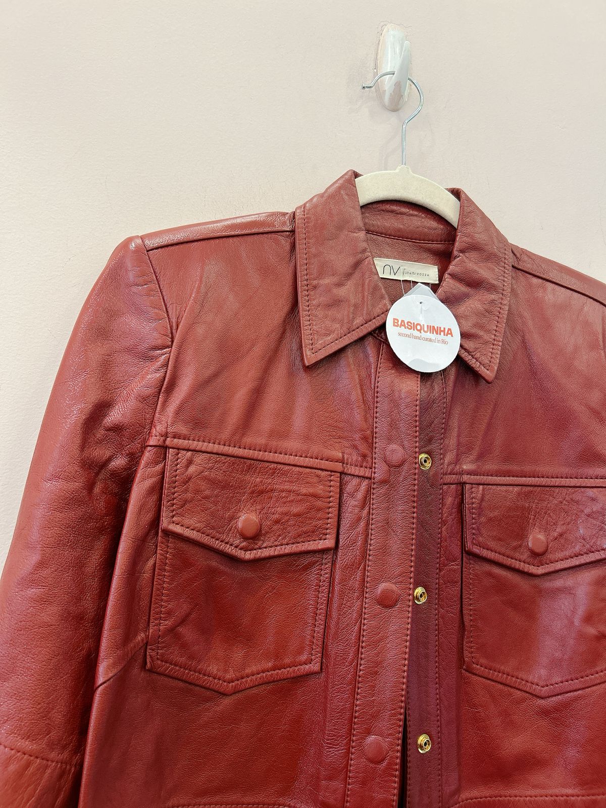 Camisa couro vinho ligia BY NV M - Imagem 4