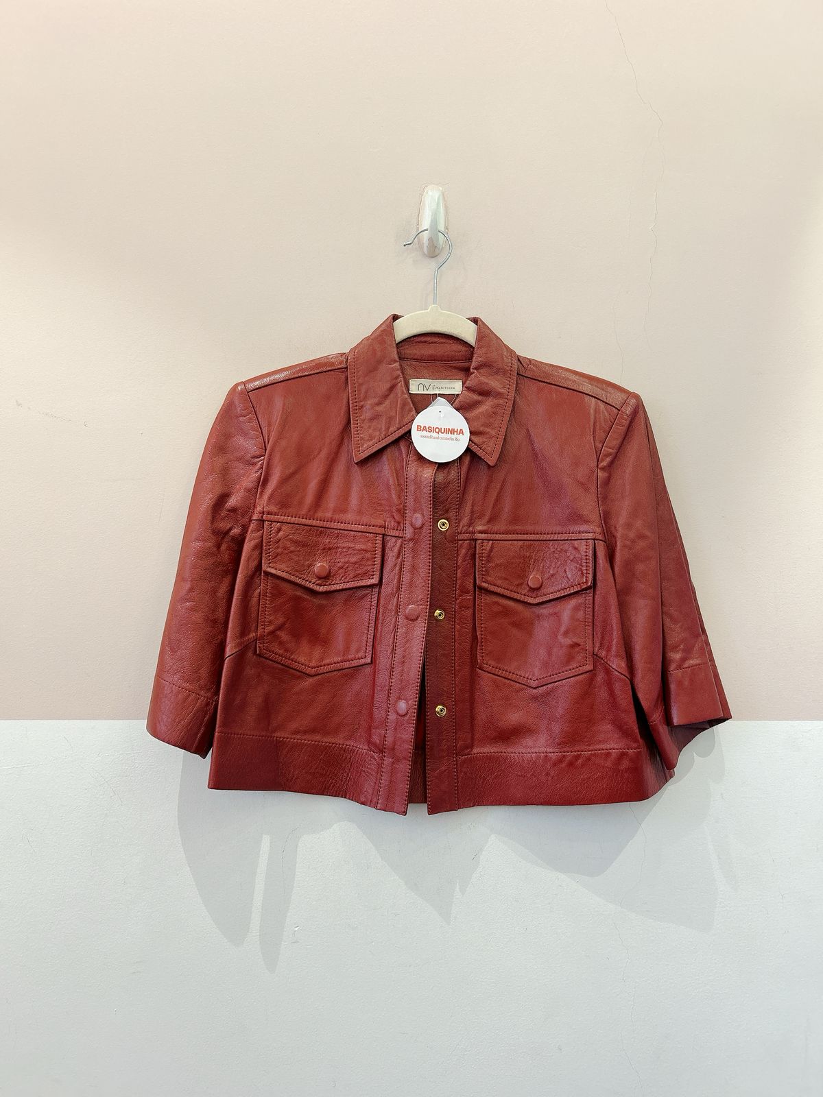 Camisa couro vinho ligia BY NV M - Imagem 2