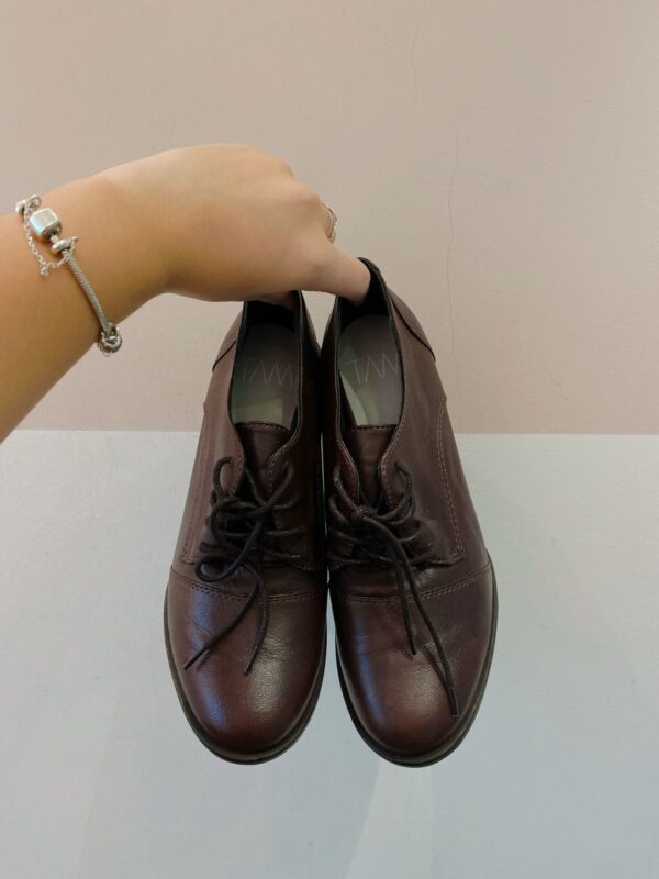 Oxford salto couro vinho Tami 36