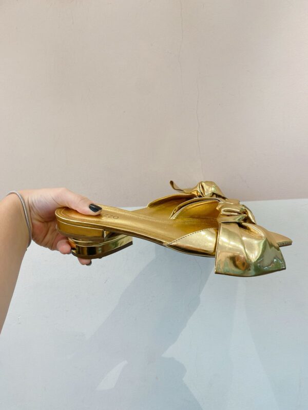 Rasteirinha dourada laço Arezzo 37 - Imagem 5