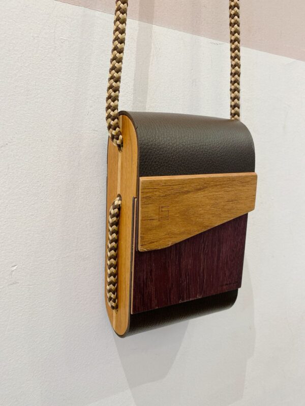 Bolsa vertical madeira Stefano Leggieri - Imagem 3