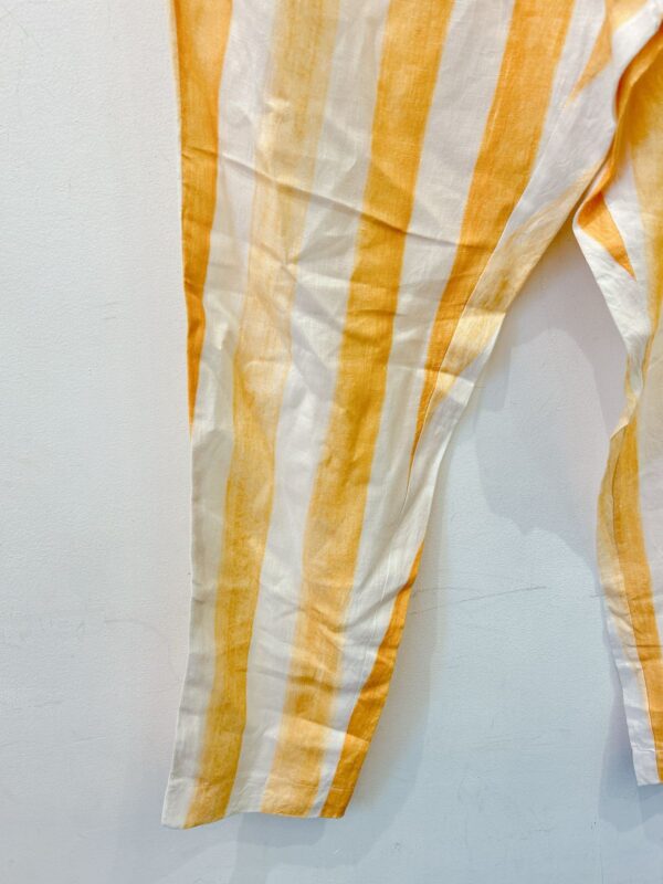 Calça linho listrada amarelo BDLN 38 - Imagem 5