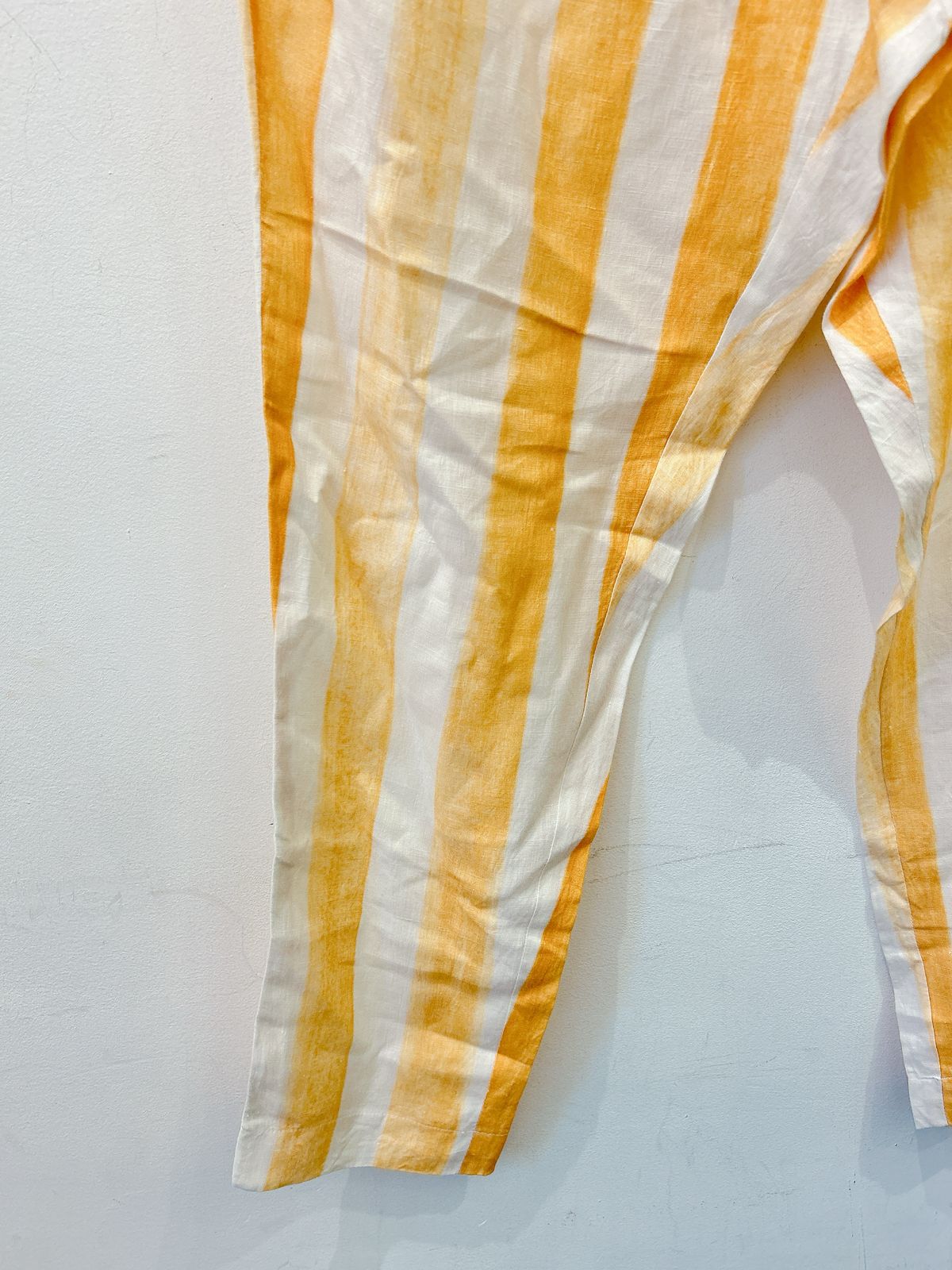 Calça linho listrada amarelo BDLN 38 - Imagem 6