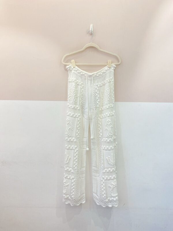 Calça tricot branca Farm G