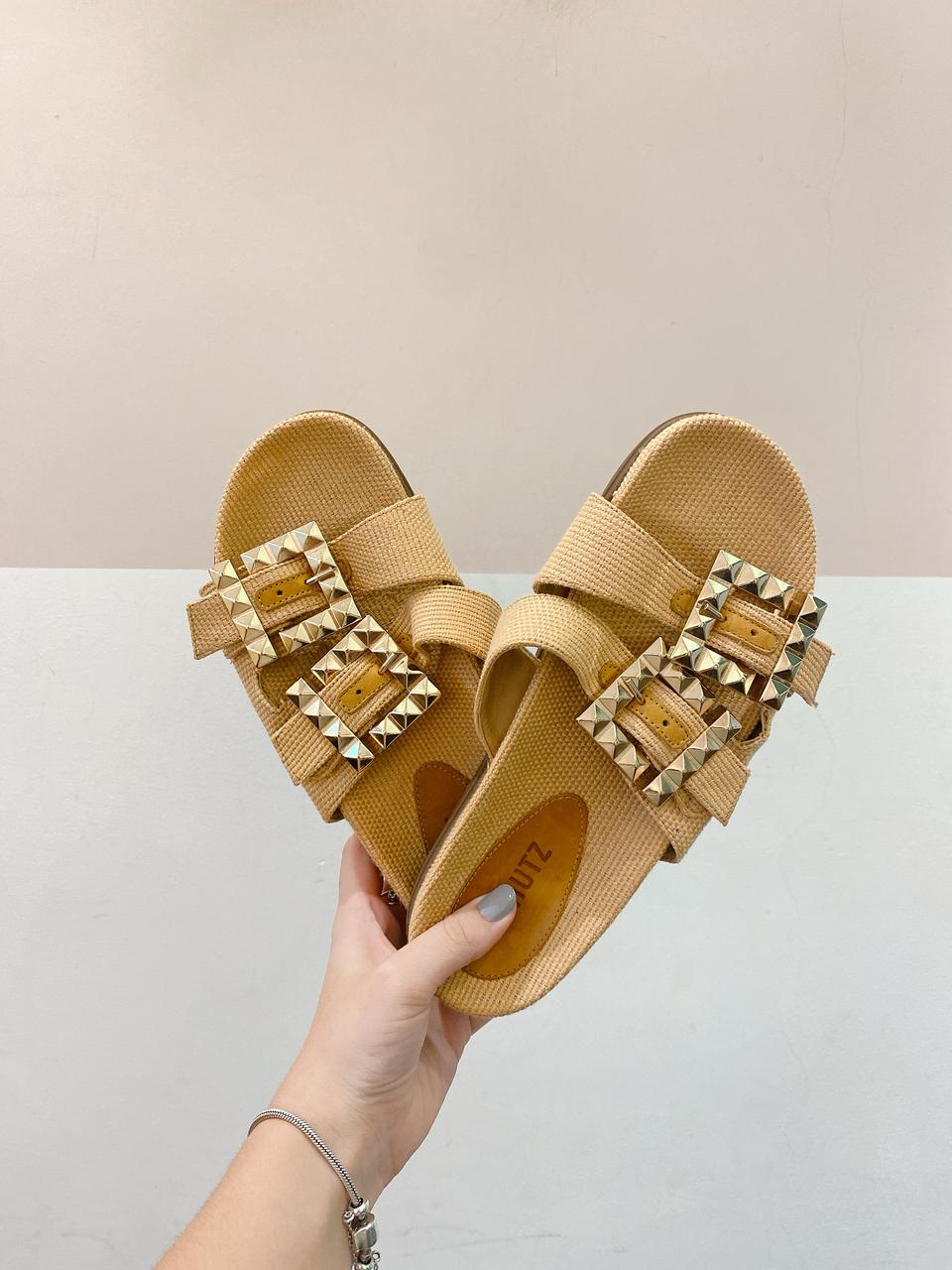 Papete palha fivelas Schutz 37 - Imagem 2