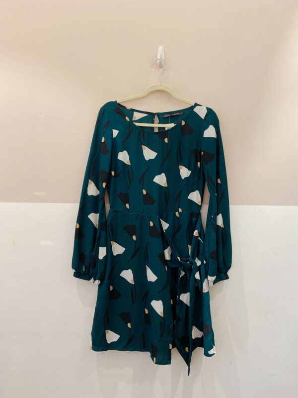 Vestido verde floral Maria Filó P