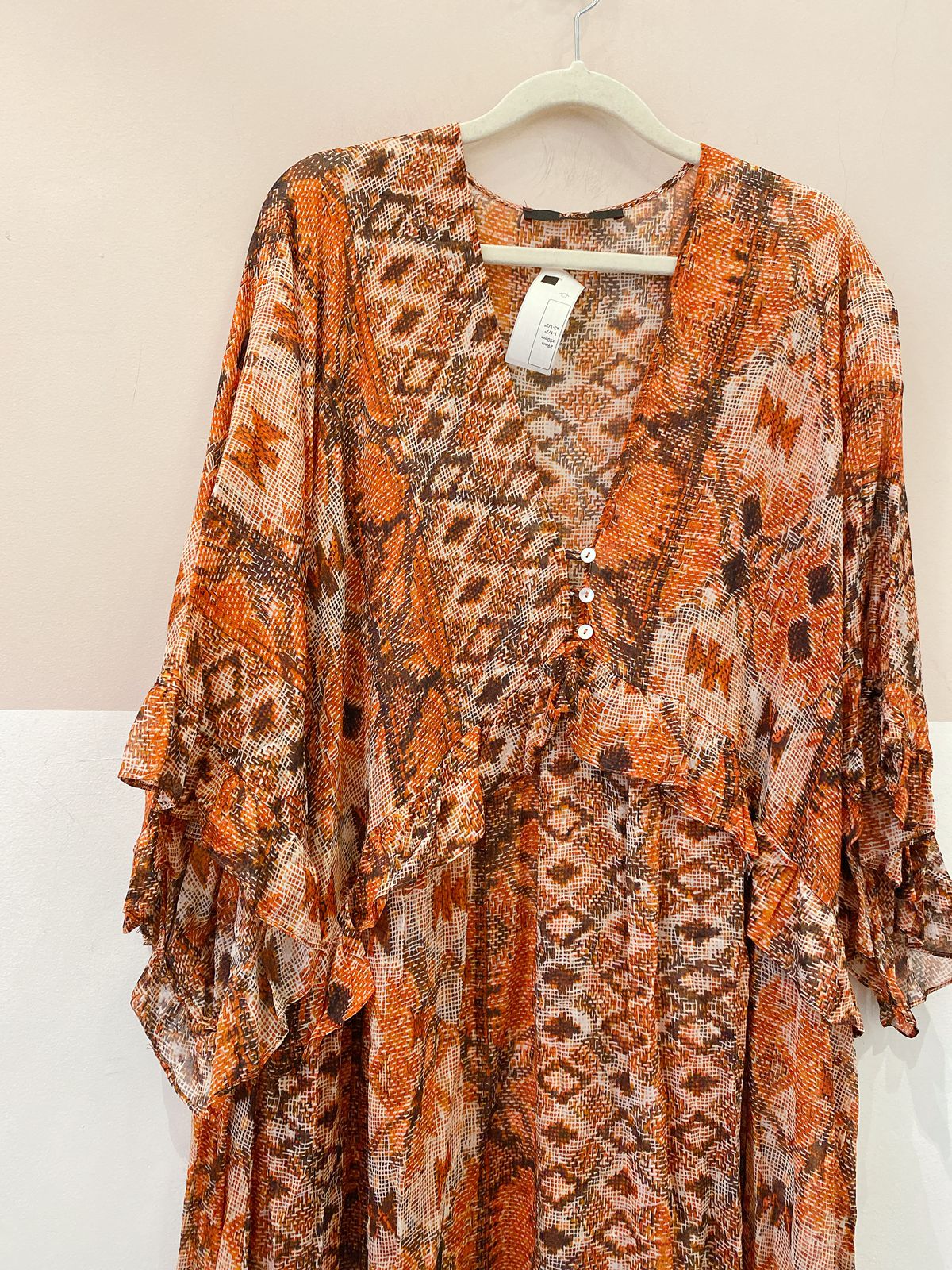 Vestido midi estampado Animale 44 - Imagem 4