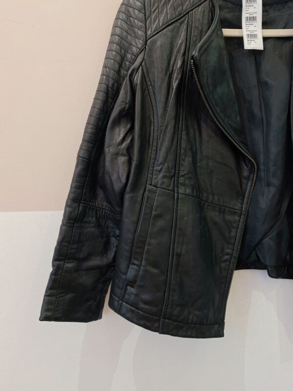 Jaqueta couro preta DKNY PP - Imagem 5