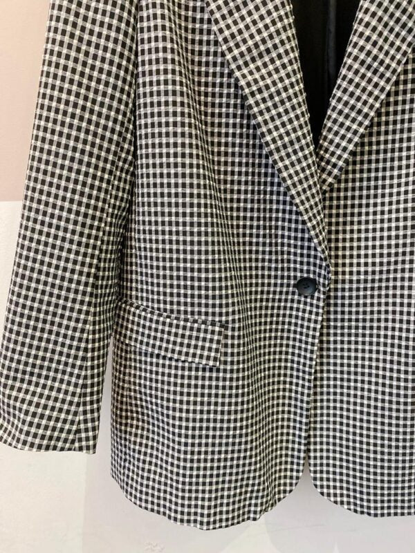 Blazer vichy p&b Zara 42 - Imagem 5