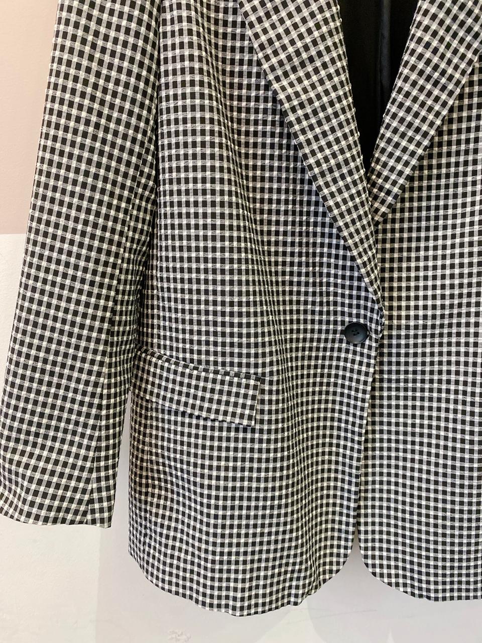 Blazer vichy p&b Zara 42 - Imagem 6