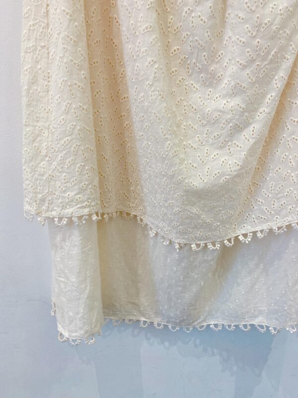 Saia midi off white laise Farm G - Imagem 5