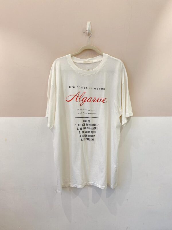 Tshirt branca algarve Nanaminze G