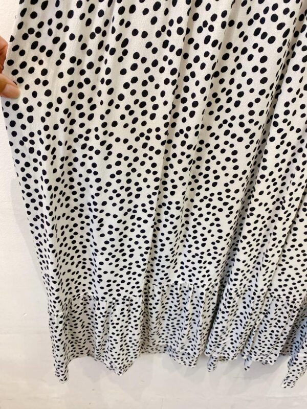 Vestido midi branco poás Zara GG - Imagem 5