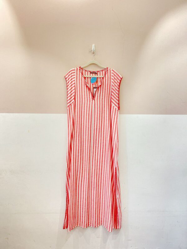 Vestido listrado rosa Mixed M