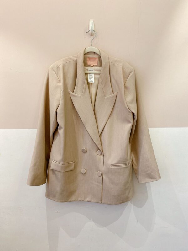 Blazer amplo bege Charth GG