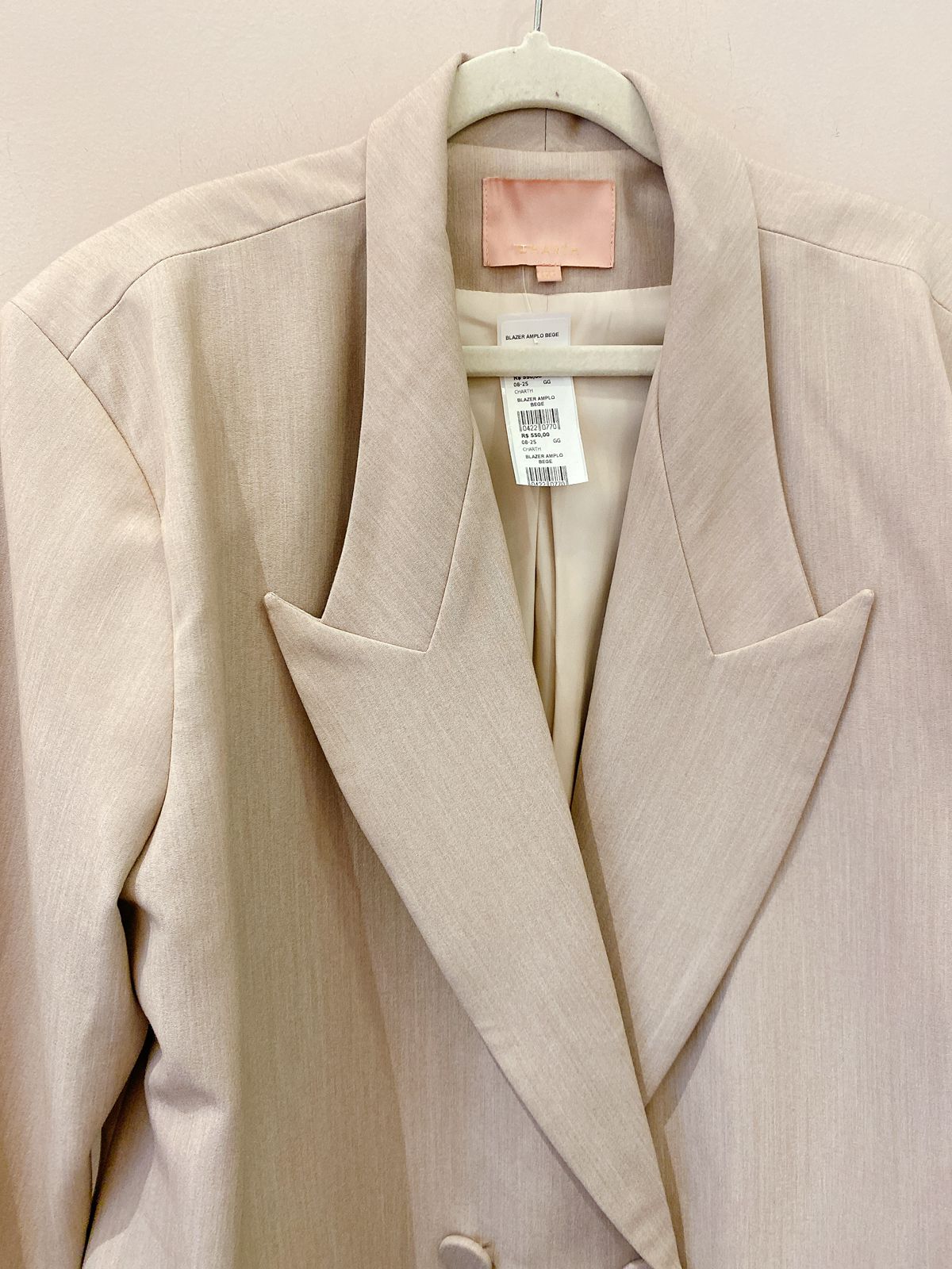 Blazer amplo bege Charth GG - Imagem 2