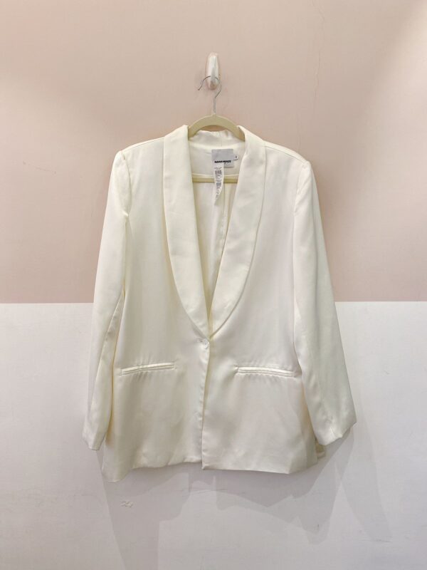 Blazer off acetinado Nanaminze G