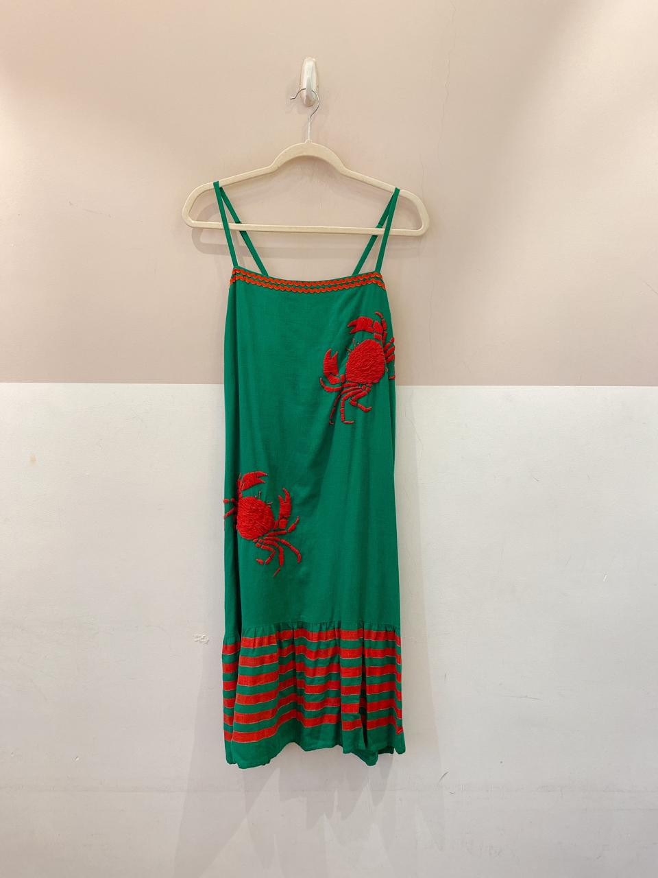 Vestido curto verde siris Mabô M - Imagem 2