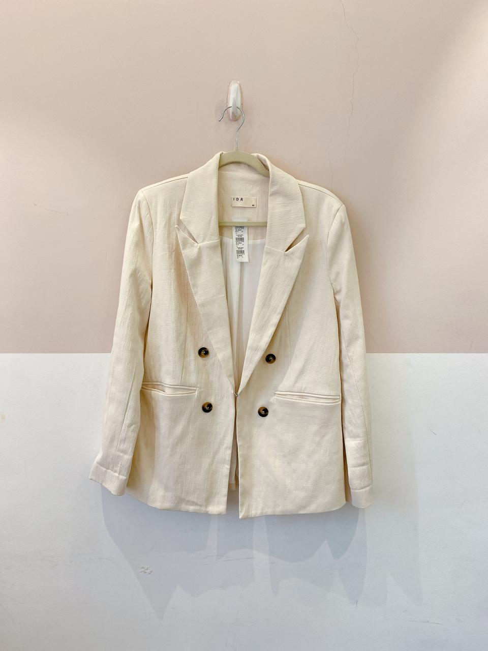 Blazer bege botões Ida 42 - Imagem 2