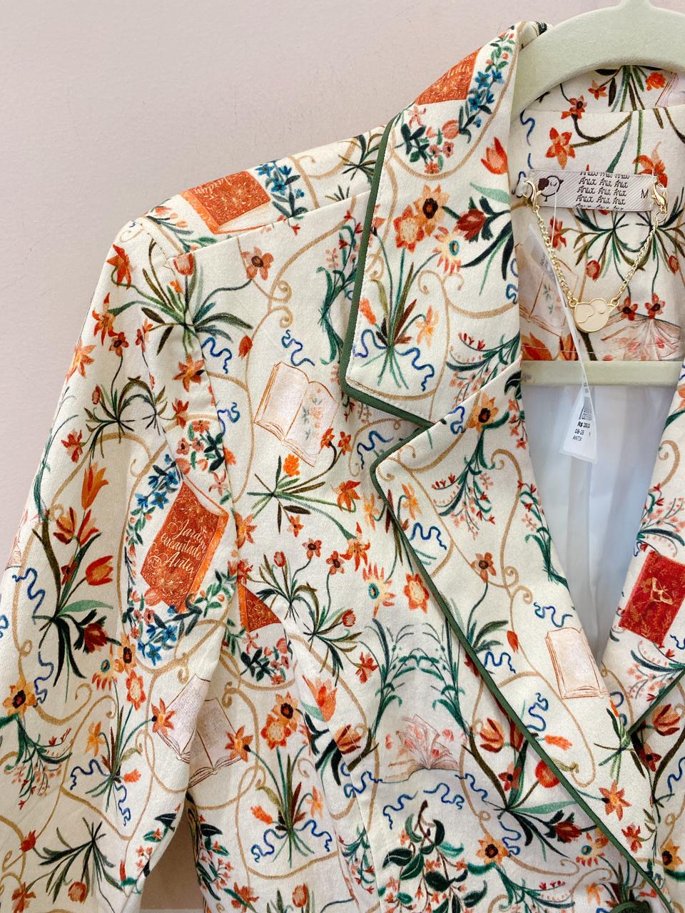 Blazer alongado estampado Antix M - Imagem 4