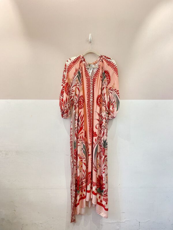 Vestido midi rosa estampado Farm P