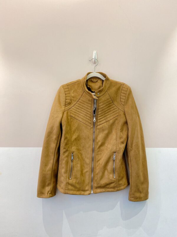 Jaqueta suede caramelo G