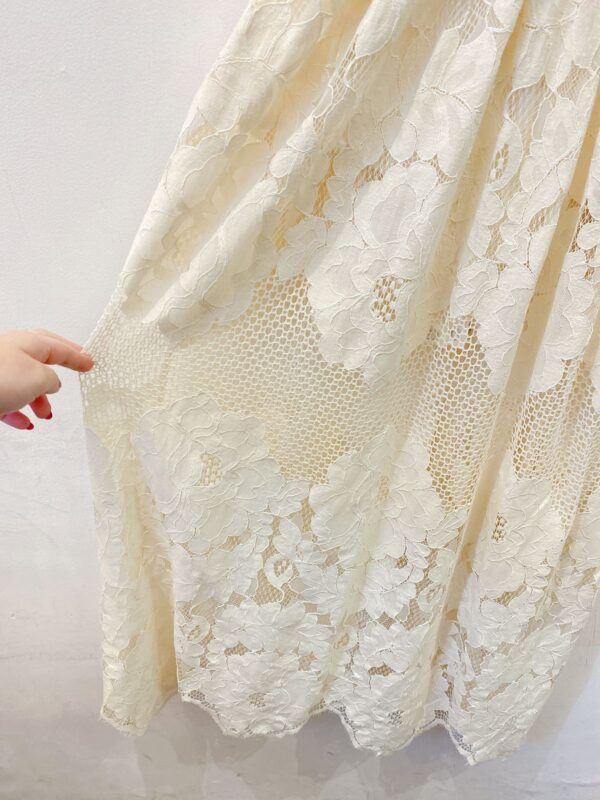 Vestido midi renda off white Animale 42 - Imagem 5