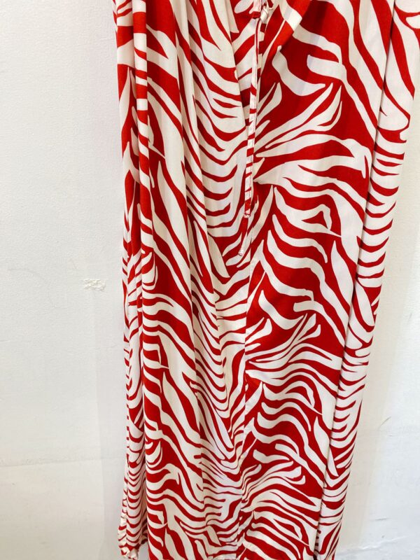 Vestido midi estampado vermelho Maria Filó GG - Imagem 3