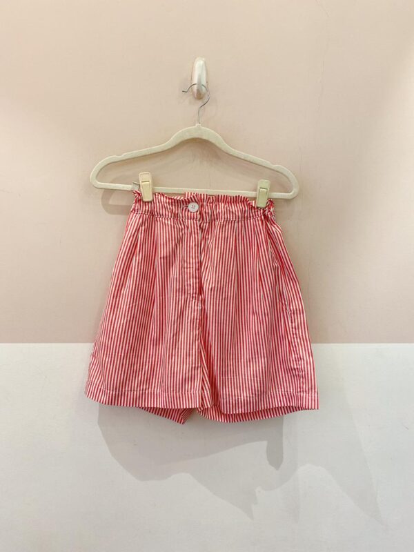 Short listrado Café em Flor PP