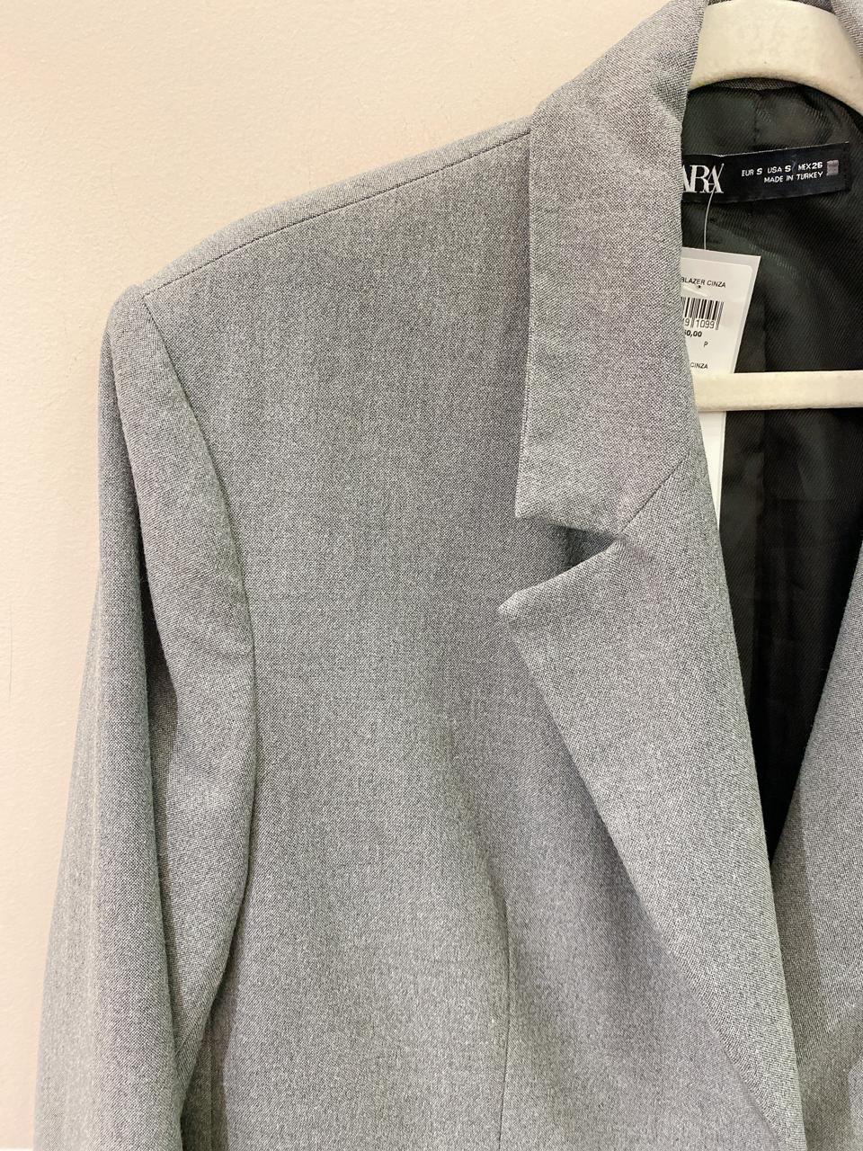 Blazer cinza Zara P - Imagem 4