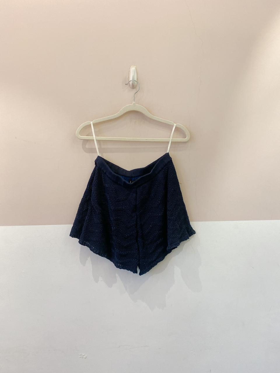 Short tricot marinho Maria Filó P - Imagem 2