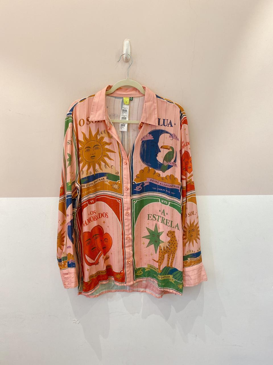 Camisa estampada tarot Farm M - Imagem 2