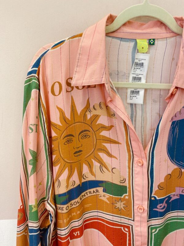 Camisa estampada tarot Farm M - Imagem 3