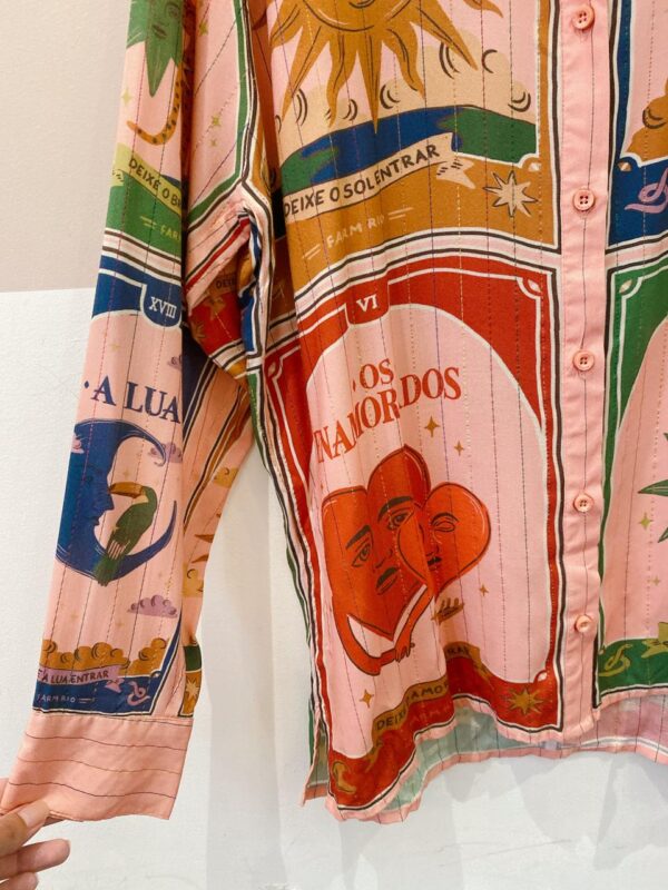 Camisa estampada tarot Farm M - Imagem 4