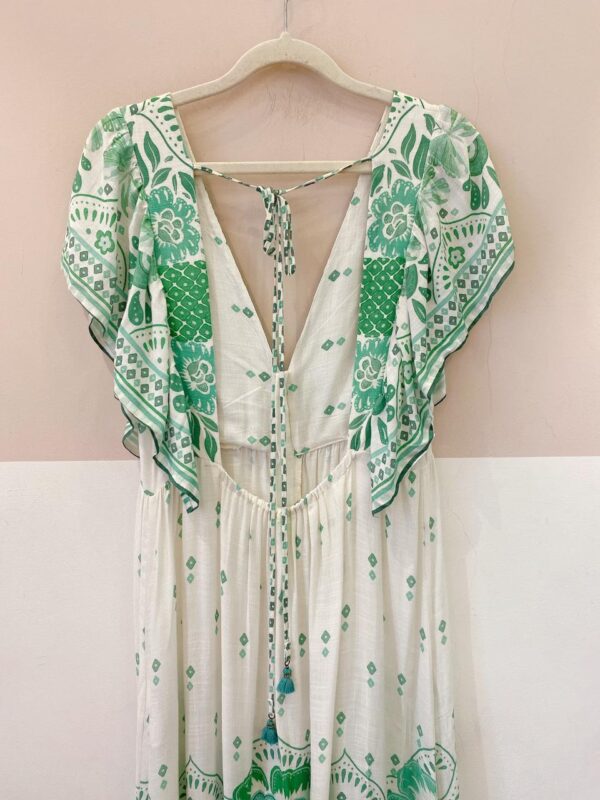 Vestido estampa verde Farm M - Imagem 5