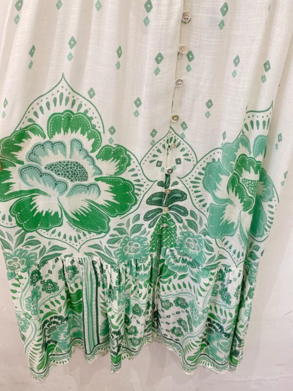 Vestido estampa verde Farm M - Imagem 7