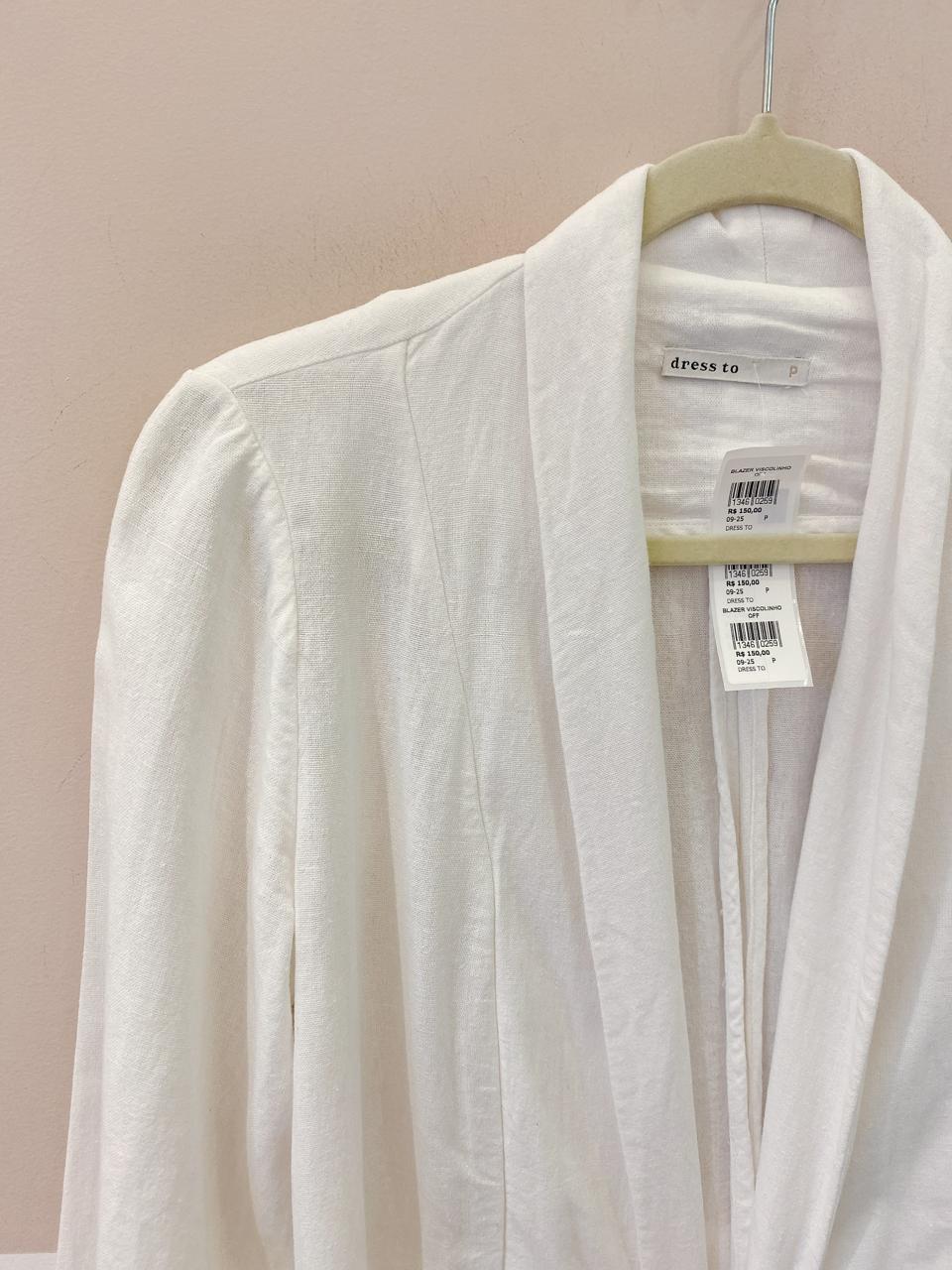 Blazer viscolinho off Dress To P - Imagem 4