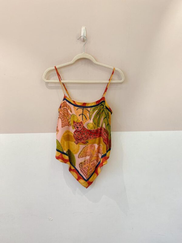 Blusa estampada lenço Farm M