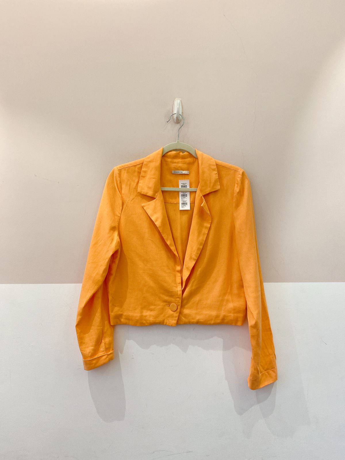 Blazer curto laranja Dress To P - Imagem 2