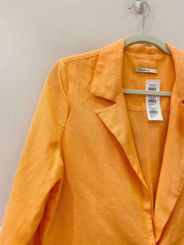 Blazer curto laranja Dress To P - Imagem 3