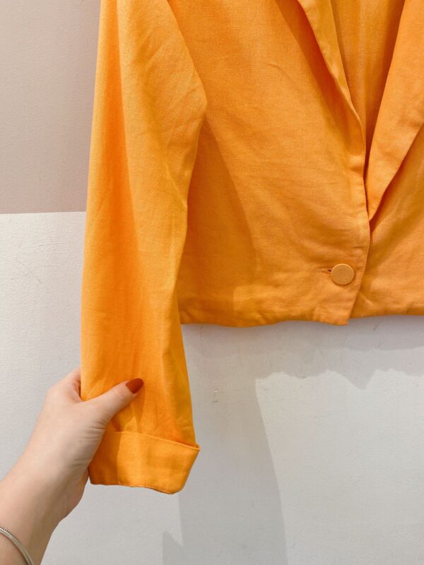 Blazer curto laranja Dress To P - Imagem 5