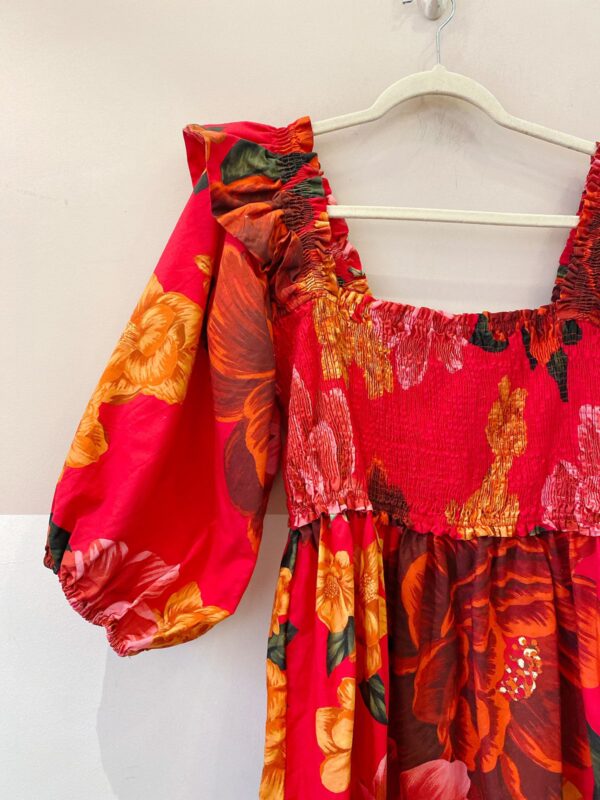 Vestido rosa florido Farm GG - Imagem 3