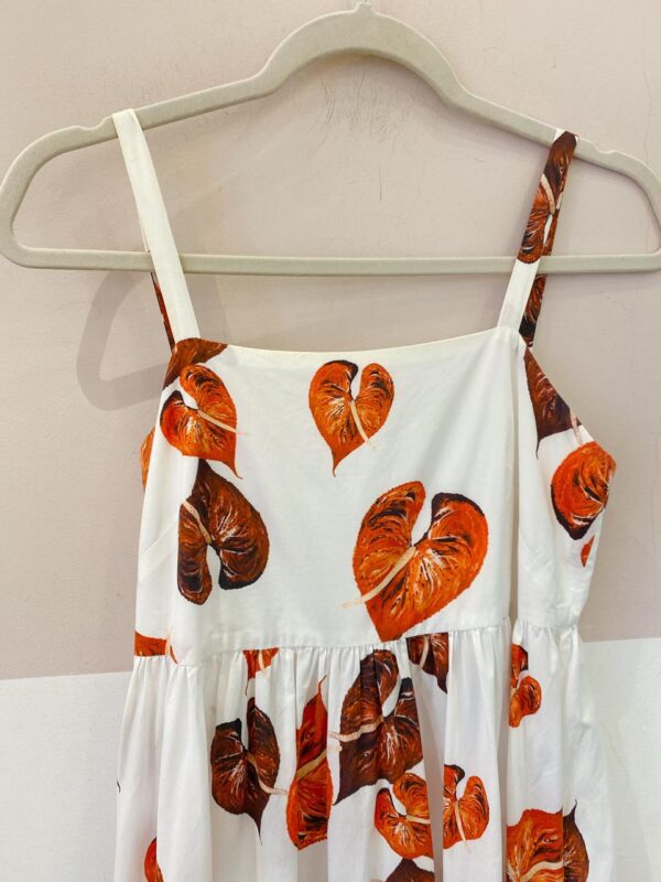 Vestido midi branco anturios Andrea Marques 38 - Imagem 3