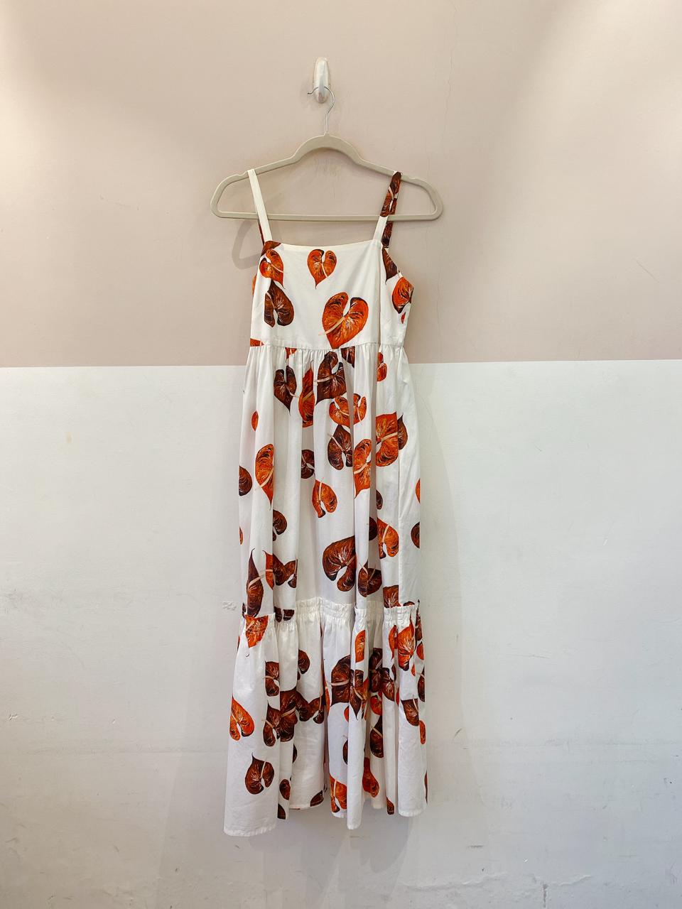 Vestido midi branco anturios Andrea Marques 38 - Imagem 2